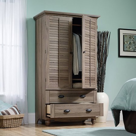 Amazon Com Salt Oak Wardrobe Armoire Closet Organizer Dresser