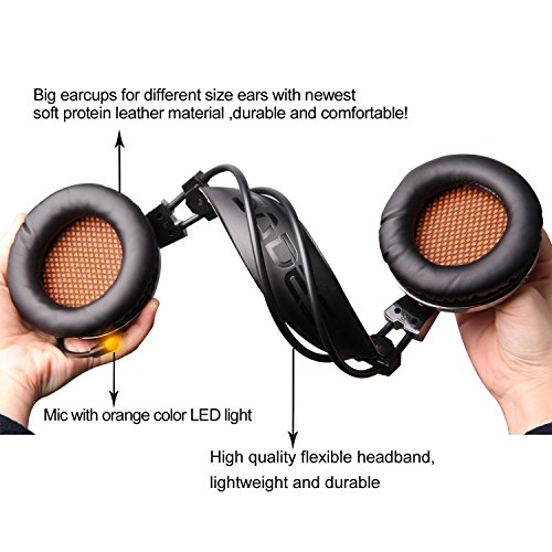 SADES-928-Professional-Gaming-Headphones-Headset-Over-Ear-Headband-with-High-Sensitivity-Microphone-Volume-Control-for-Mac-PC-PS4-Xbox-360-New-Xbox-one-ComputerSmartphone