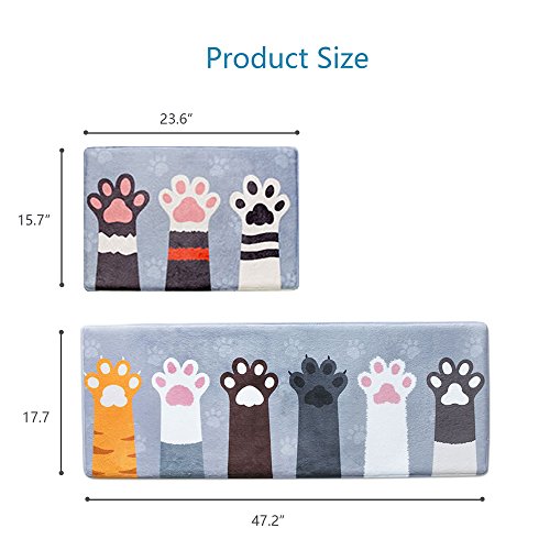 Frmarch Memory Foam Bath Mat - Non Slip Bath Rugs Runner Microfiber Bathroom Shower Mats Rug 16"x24" - Thumbnail 2