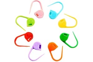 Knitting Stitch Markers 50-Pack, Colorful Locking Ring Clips for Crochet, DIY Yarn Knitting Crochet Accessories Supplies