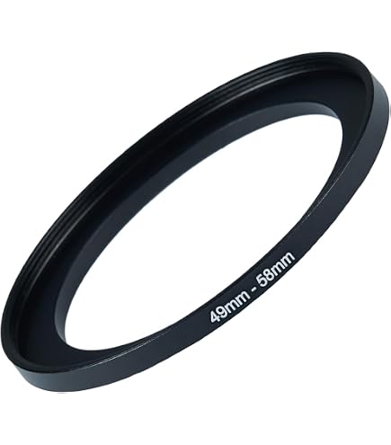 NA Replacement 49mm to 58mm Step Up Ring Adapter Black for Camera Adapters & Con