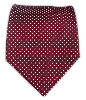 THE TIE BAR 100% WOVEN SILK CRIMSON PINDOT TIE