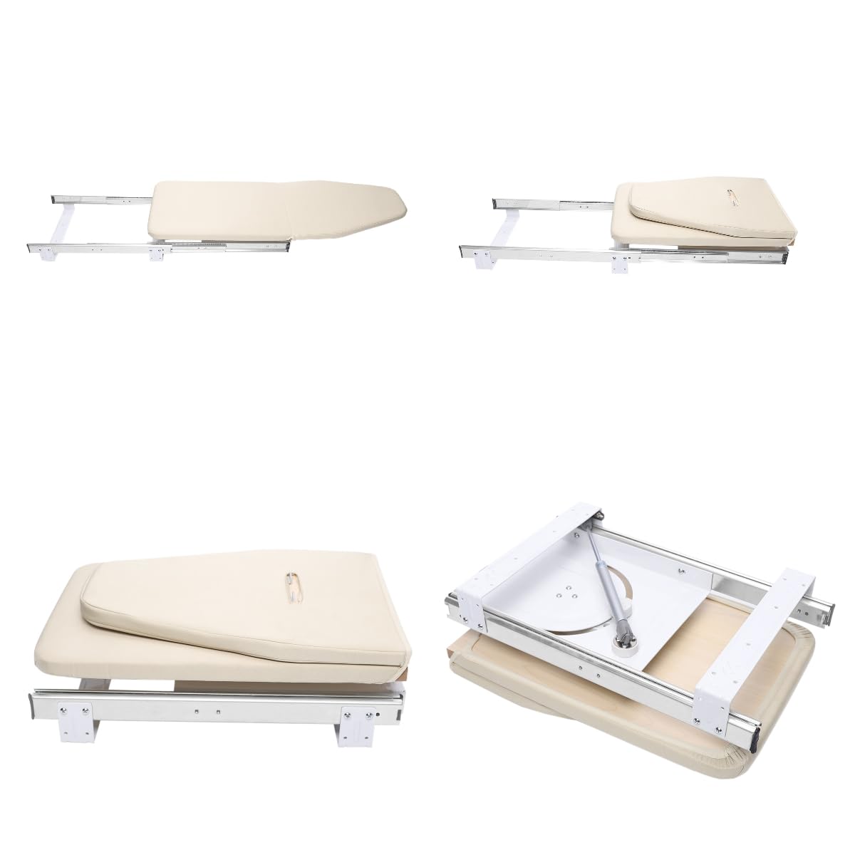 Retractable Ironing Board, Pull-Out Stow Away Ironing Board Cabinet, 180° Swivel Foldable Ironing Station 32