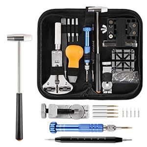 YISSVIC Watch Repair Tool Kit Professional Watch Battery Replacement...