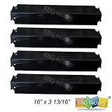 bbq factory Replacement Porcelain Steel BBQ Gas Grill Heat Plate / Heat Shield JPX321 (4-pack) Select Gas Grill Models By Charbroil, Kenmore, Thermos and Others