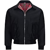 Walker and Hawkes Classic Faxton Jacket for Men - Timeless Water-Resistant Spring Jacket, Premium Cotton, Flannel-Lined