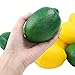 Woooow 12pcs Fake Lemon Artificial Fruits Lifelike Lemons Simulation Lemon Green and Yellow Lemon Mixed Set for Home Fruit Shop Supermarket Desk Office Or Props
