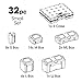 Cottage Mills DotBox Small Set 32 pcs from 31 Storage Boxes in a Carrying Case. It’s the Ultimate Small Item Storage System. Perfect for Bead, Jewelry, Craft and Small Part Storage.
