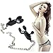 Demarkt Nipple Clamp Breast Clip Restraint Set Bondage Kit Erotic BDSM Fetish Fantasy Femal Sex Toy for Adults Couples