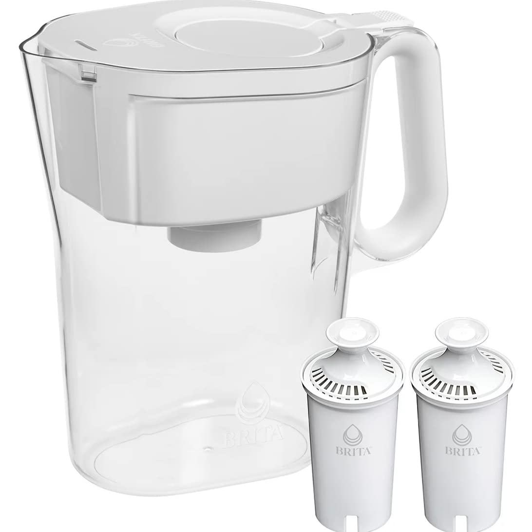 Photo 1 of Brita Large 10 Cup Water Filter Pitcher with Smart Light Filter Reminder and 2 Standard Filtes, Made Without BPA, White (Packaging May Vary) (1512822)