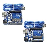 HiLetgo 2pcs UNO R3 ATmega328P ATMEGA16U2 Development Board Compatible with UNO R3 Arduino