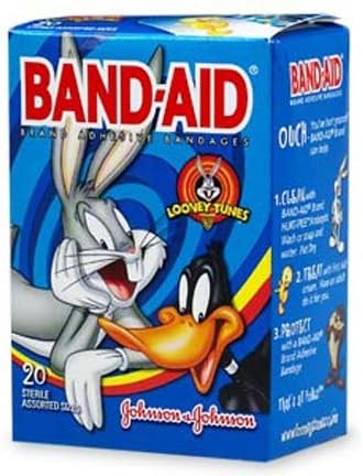 Looney Tunes™ Stat Strip® Bandages, 3/4" x 3", Bugs Bunny &amp; Daffy Duck