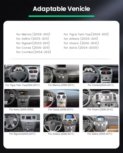 4+64G Android 15 Car Radio for Opel Corsa Astra Antara Vectra Zafira Meriva Signum mit Carplay Android Car, 7 Zoll AutoRadio(schwarz) Incell Touchscreen GPS BT EQ WIFI RDS FM SWC MIC Rückfahrkamera