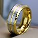 loversring His and Hers Couples Rings Women 10K Yellow Gold Filled Cz Bridal Sets Men Tungsten Carbide Wedding Band Wedding Ring Set