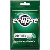 6 Packs Eclipse Chewy Mints Powerful Fresh Breath (Spearmint)