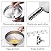 Stainless Steel Kitchen Funnel with Removable Strainer/Filter for Essential/Cooking Oils, Food Grade 3 Set Metal Funnels for Transferring of Liquid, Fluid, Dry Ingredients & Powder, HOXHA (3 Packs)