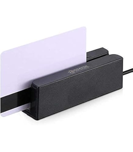 ID TECH MiniMag II MSR Track 1 & 2 Magnetic Stripe Card Reader – Compact USB Swipe Reader For Credit Cards