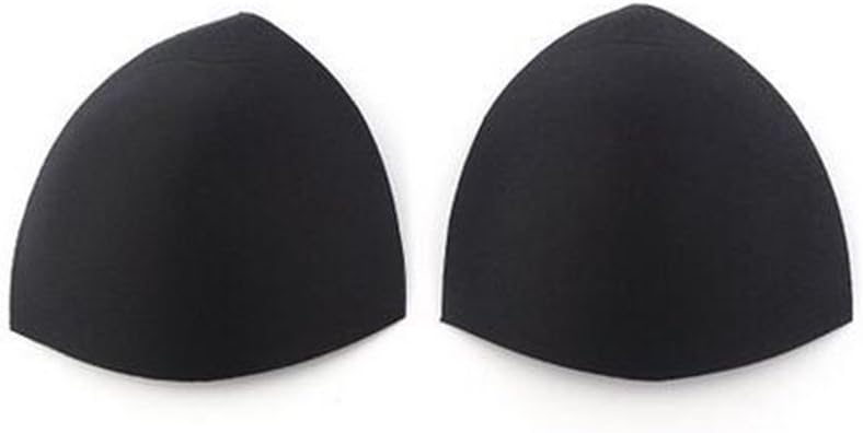 2 Pair Removable Bra Inserts Sport Swimwear Bra Pad Cotton Triangle Replacement Cups Bra Pads Insert -One Size Fits All