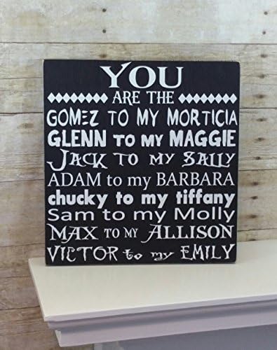 Halloween Sign - You are the... Scary Movie Edition - Anniversary Gift for Him - Wedding Gift or Wedding Decor!