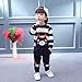 Vovotrade Autumn Winter Outfits Kids Baby Girl Boy Clothes Set Striped Bear Tops+Pants (2T, Navy)