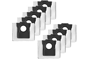 Vacuum Cleaner Bags for Dreame Aqua10 Ultra Roller Robot Vacuum Cleaner with Non-Woven Fabric and Meltblown Layer Providing R