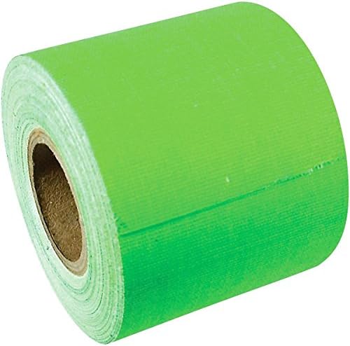 American Recorder Technologies Full Roll Gaffers Tape 2 In x 50 Yards Flourescent Colors Neon Green