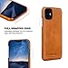 Pierre Cardin iPhone 11 Leather Case, Premium Genuine Cowhide with New Slim Design Thin Protection Hard Back Cover for Apple iPhone 11(6.1