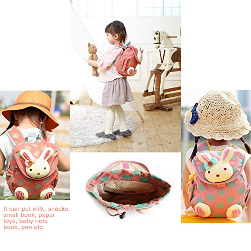 Comfysail Kids Wee Backpack Cute Rabbit Toddler Backpack Best Gift for 1-3 years - Thumbnail 5