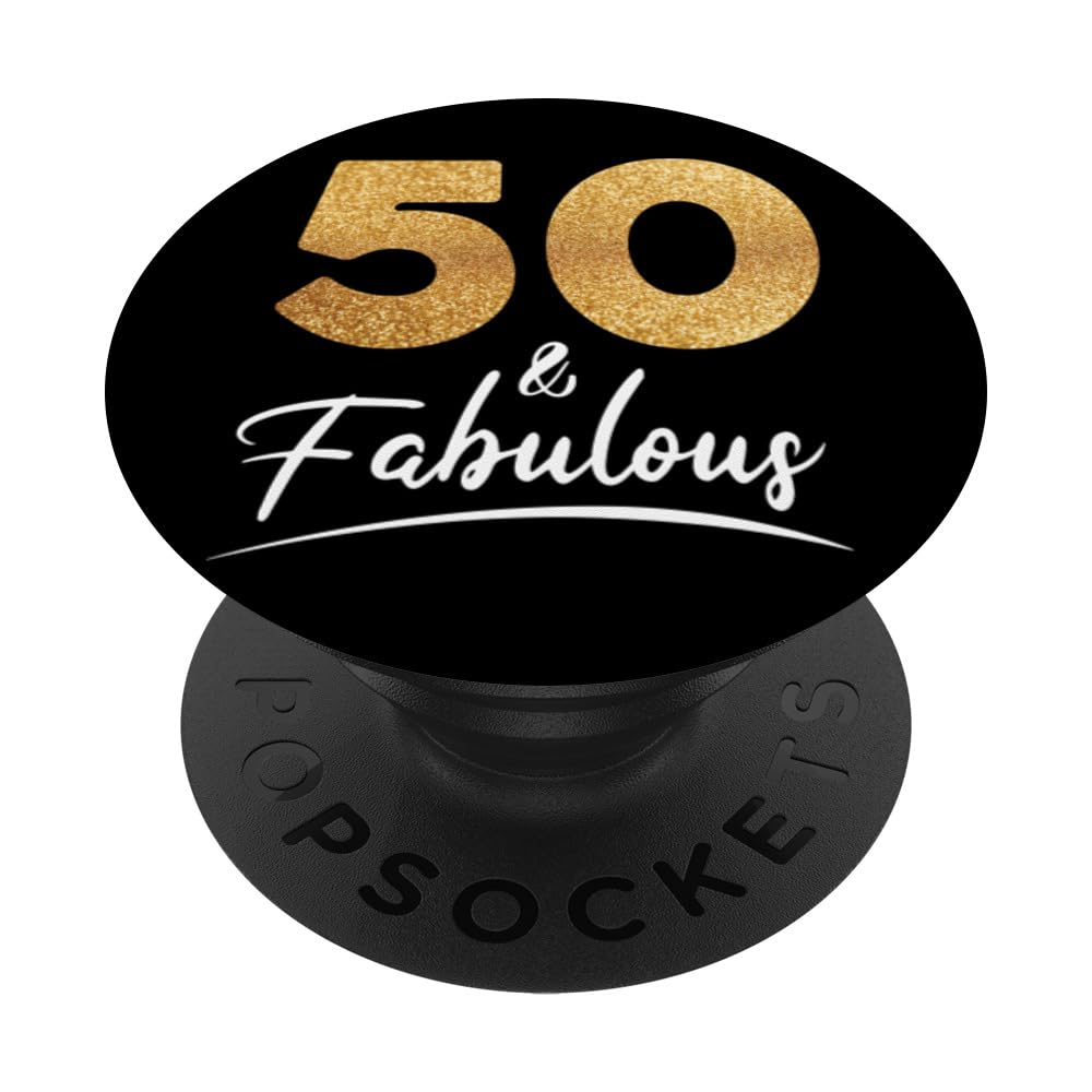 50th birthday sweet gift women | Fabulous since 1976 PopSockets Adhesive PopGrip