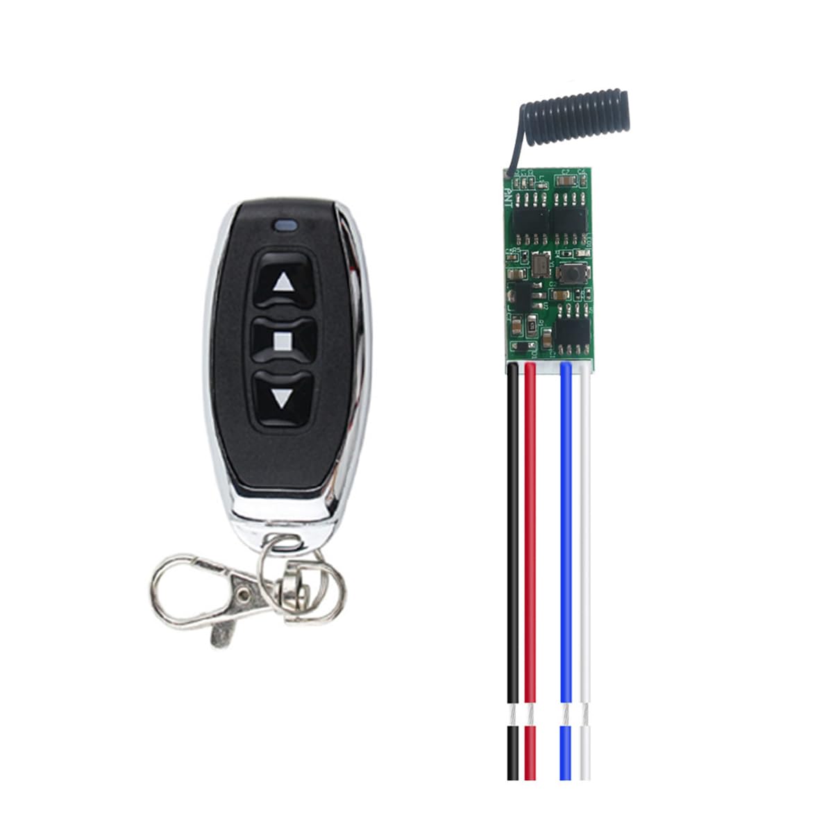 ZONADAH Mini Relay Remote Control Switch DC 3.6V12V24V Button Wireless Switch Kit 433MHz Remote Control DC Motor Forward and Reverse Module