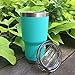 CHILLOUT LIFE 30oz Stainless Steel Tumbler with Lid - Double Wall Vacuum Insulated Large Travel Coffee Mug with Splash Proof Lid and Straw for Hot & Cold Drinks, Teal Tumbler, Pack of 1