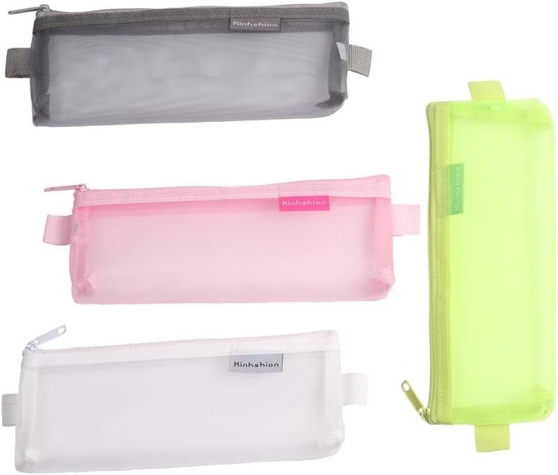 Zipper Pouch, 4PCS, Zipper Bags Clear Zipper Pouch Small Organizer bag Zipper Folder Bag Cosmetic Bags Travel Storage Bags, Colour Random (675)