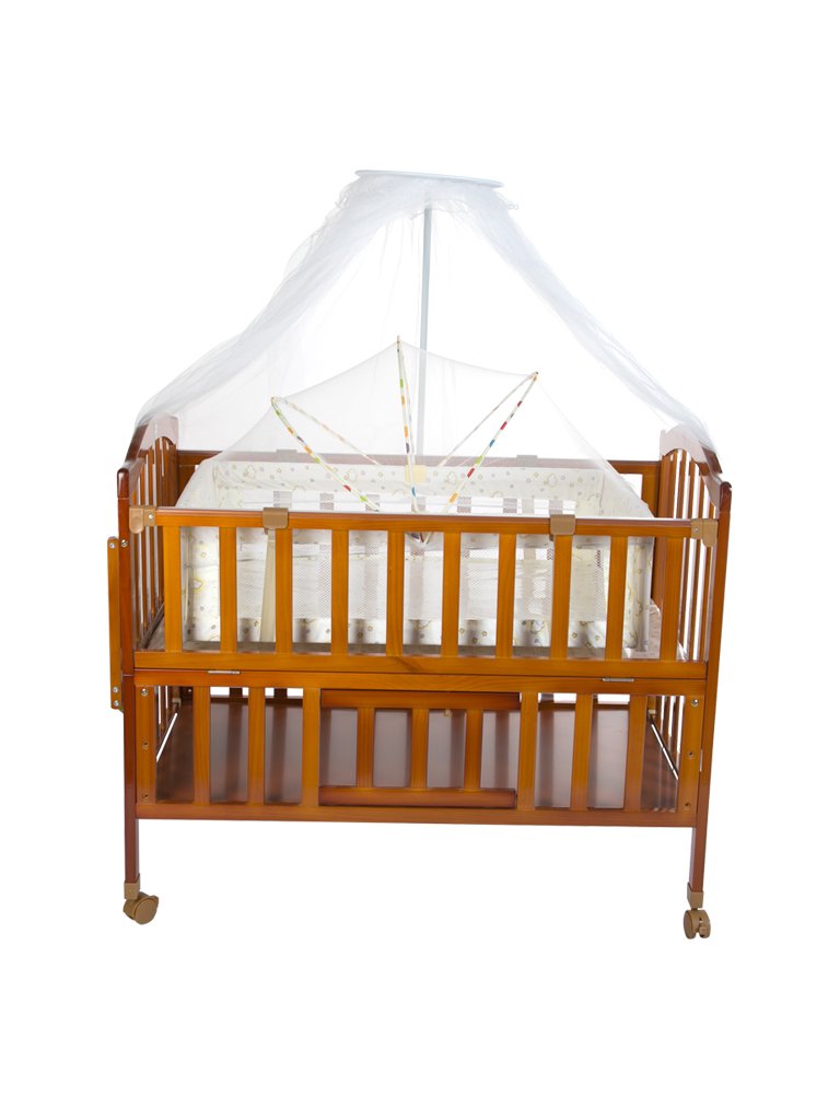 wooden baby swing bed