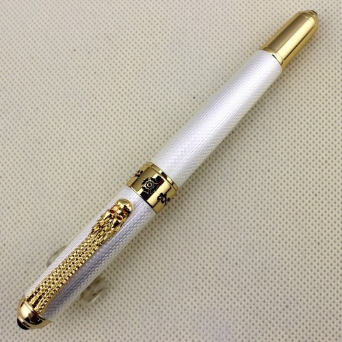 Gullor Hot Pen Jinhao 1000 Executive Roller Ball Pen Golden Dragon Clip Metal Pen