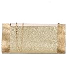 ADISA CL022 gold women clutch / sling bag