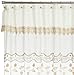 Lorraine Home Fashions Seville Shower Curtain, 70 by 72-Inch, Ecru