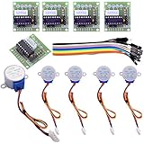 Easyget 5pcs Sets 28BYJ-48 ULN2003 5V Stepper Motor + ULN2003 Driver Board for Arduino