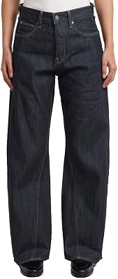 Femme Jean Contor 3D Loose, Bleu (rinsed D27690-D536-082), 29W / 32L