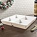 Avant 4-Compartment Plastic Appetizer Serving Tray | set of 4 White