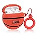 Mulafnxal Compatible with Airpods 1&2 Case,Silicone 3D Cute Funny Fun Cartoon Character Airpod Cover,Fashion Stylish Cool Sports Design Skin,Shockproof Cases for Teens Girls Boys Air pods (Basketball)