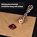Jiulyning The Rose Wax Seal Stamp Vintage Sealing Red Brass Color Handle
