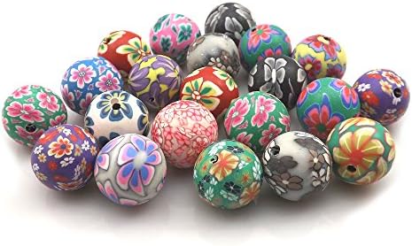 Mixed Color 20mm Polymer Clay Beads for Jewelry Making DIY 100pcs/lot