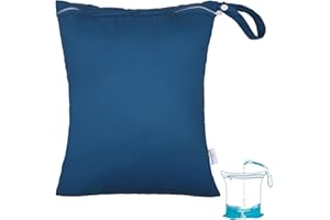 babygoal Wet Bag for Swimsuits, Waterproof Bag for Travel, Food Storage, Stroller, Daycare, Baby Diapers, Yoga, Beach, Pool, Wet Clothes LAU-NKD54-B