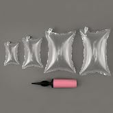 50/100 Pack Inflatable Purse Organizer Insert for Handbags, Bag Shaper Stuffing to Keep Shape &amp; Prevent Creases, Air Pillows for Tote Bag Storage, Display &amp; Shipping, Packing Peanuts Alternative