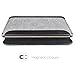 Inateck Ultra Slim 12 Inch Apple New MacBook Case Sleeve Ultrabook Netbook Cover Carrying Protector Case Bag, Gray
