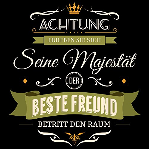 Fashionalarm Herren Sweatshirt Seine Majestät Der Beste