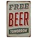 Beer Tin Sign Retro Decoration for Home Bar 6pcs