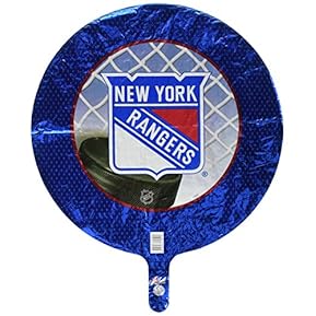 Anagram International New York Rangers Foil Flat Party Balloons, 18", Multicolor