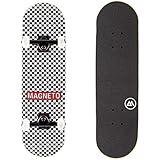 Magneto Kids Skateboard | Maple Deck with Components - Designed for Kids and Teens (Checkered)