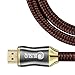 HDMI Cable 3 ft HDMI 2.0(4K@60HZ) Ready - 26AWG Nylon Braided- High Speed 18Gbps - Gold Plated Connectors - Ethernet, Audio Return - Video 2160p, for HD 1080p - Xbox Playstation PS4 PC, TV